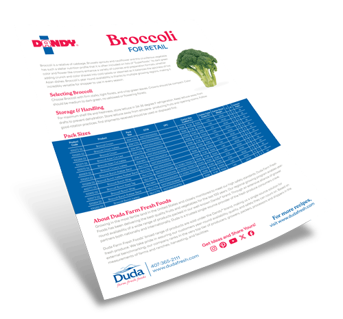 Broccoli Retail Sell Sheet