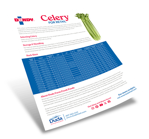 Celery Retail Sell Sheet