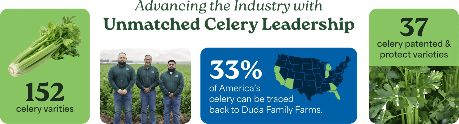 Advancing the Industry with Unmatched Celery Leadership